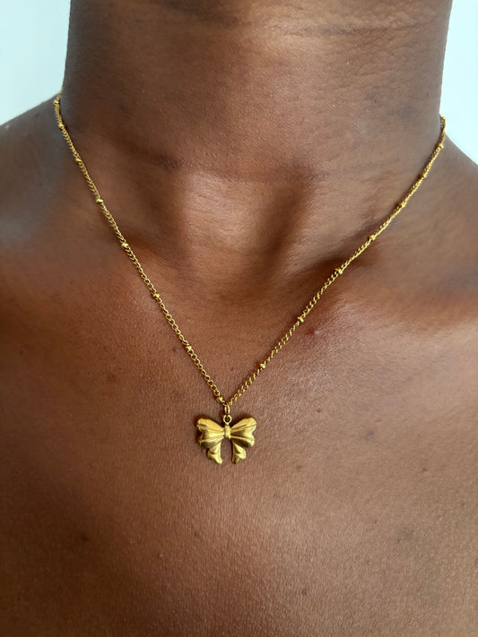 Aya Bow Necklace