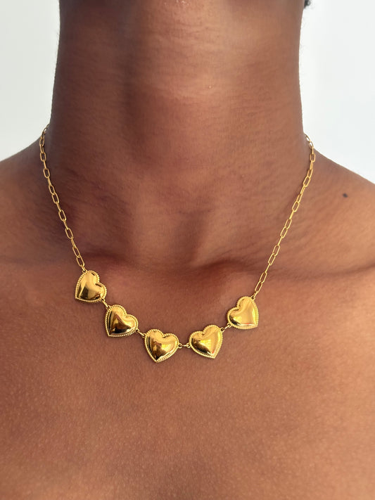 Lena Heart Chain Necklace