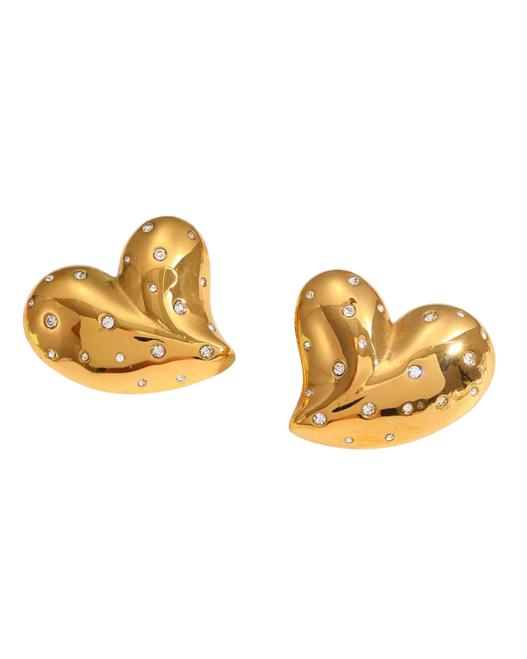 Kiah Heart Crystal Earring