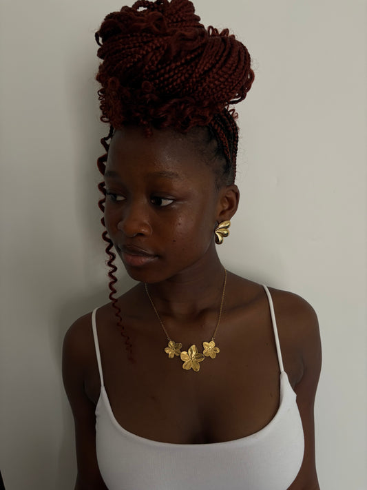 Saphron Fluid Heart Earring