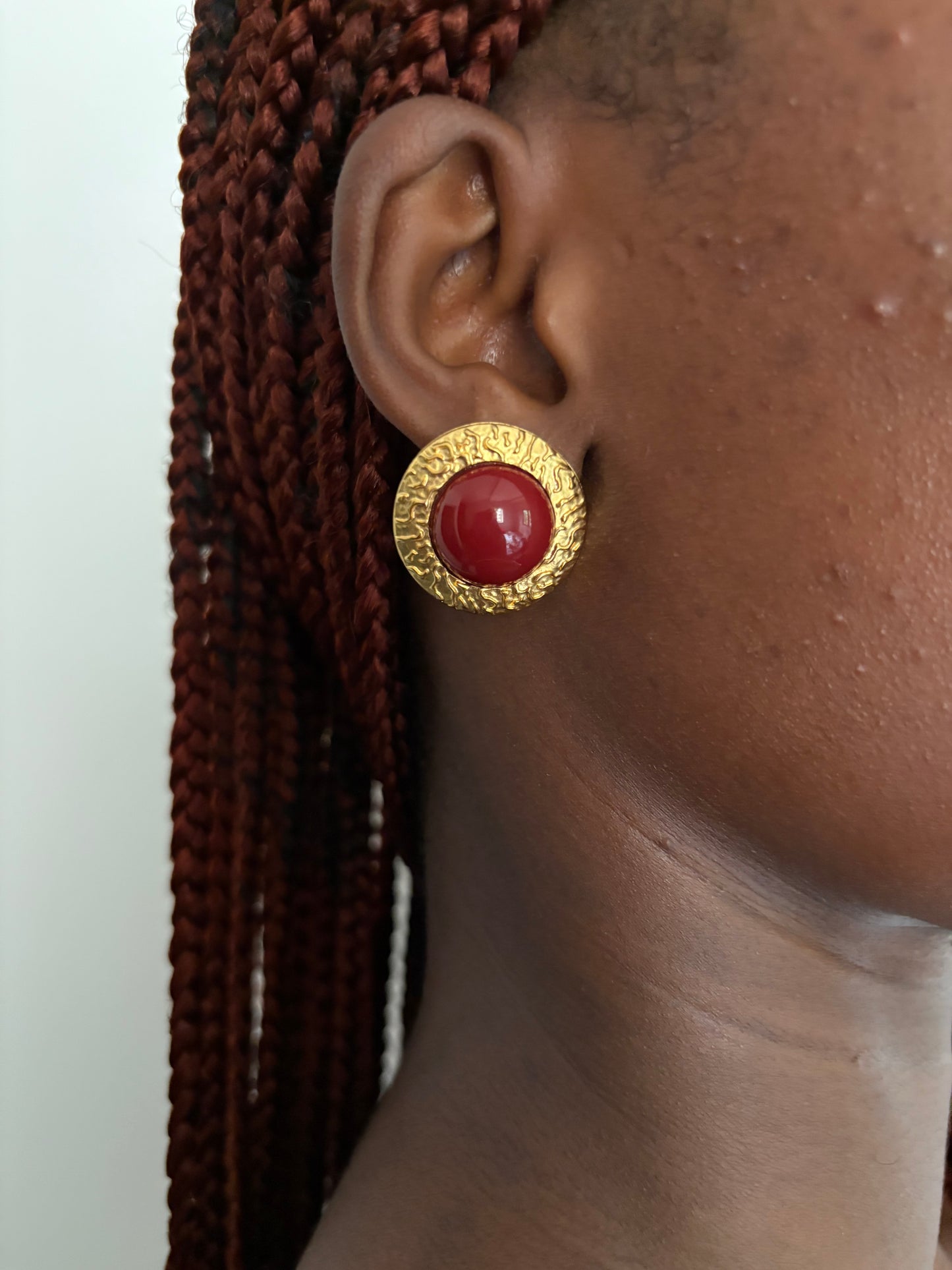 Carrie Red Earring